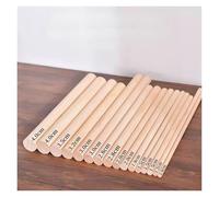 Palos De Madera Wooden Bamboo Round Sticks 3/4/5/6/8-50mm DIY Craft Making Wood Dowels For Model Building Food Ice Lollies Supplies Length 300mm(10mm 1pcs color 23)