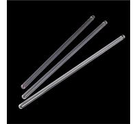 palos de vidrio Agitadores de cóctel transparentes, barra desviación vidrio borosilicato transparente, varilla agitadora for vaso laboratorio, 10 Uds(6x300mm)