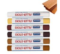Palos Rebocadores Madera,6 Colores Pluma Máscara Rayas Parquet | Dissimula Manchas Agujeros Grietas Zócalo | Armario Parquet Pared Piso Puerta Mesa Ventana Juguetes
