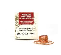 PALOSANTO - Soporte de Palitos de Palo Santo - Altura Ajustable - Soporte de Cobre para Varillas de Incienso Natural - Soporte de Incienso en Espiral Made in Italy