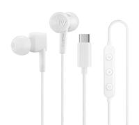 PALOVUE- Auriculares intrauditivos USB Tipo C con micrófono y Control de Volumen compatibles con Google Pixel, Samsung, Oneplus, Huawei, Sony, MacBook SoundFlow