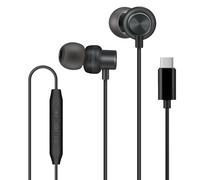 PALOVUE Auriculares USB-C, Auriculares MagnéTicos C con MicróFono Compatibles con La Serie iPhone 15, Galaxy S22 S21 Ultra S20 Fe 10, Google Pixel 7 6 5, Uno MáS 9 8 7, Negro