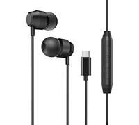 PALOVUE Auriculares USB Tipo C In-Ear con micrófono Control Remoto de Volumen de Auriculares con Cable Compatible con Huawei Xiaomi Sony y más Dispositivos de Interfaz