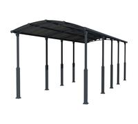Palram - Canopia Carport Alpine (Medidas ext. (An x Pr): 3,59 x 10,77 m, Carport individual, Antracita)