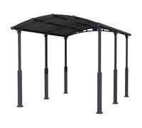 Palram - Canopia Carport Alpine (Medidas ext. (An x Pr): 3,59 x 5,07 m, Carport individual, Antracita)