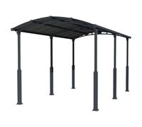 Palram - Canopia Carport Alpine (Medidas ext. (An x Pr): 3,59 x 6,49 m, Carport individual, Antracita)
