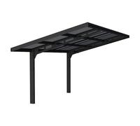 Palram - Canopia Carport Sydney Wave (Medidas ext. (An x Pr): 2,86 x 5,86 m, Negro)