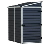 Palram - Canopia Caseta de jardín Skylight (Medidas ext. (An x Pr): 117,5 x 175 cm, Plástico, Antracita)