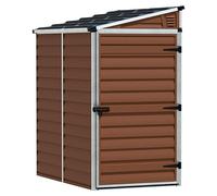 Palram - Canopia Caseta de jardín Skylight (Medidas ext. (An x Pr): 117 x 176 cm, Plástico, Ámbar)