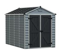 Palram - Canopia Caseta de jardín Skylight (Medidas ext. (An x Pr): 185 x 303,6 cm, Plástico, Antracita/gris)