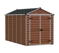 Palram - Canopia Caseta de jardín Skylight (Medidas ext. (An x Pr): 185 x 378 cm, Plástico, Ámbar)