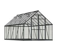 Palram - Canopia Invernadero Balance (Medidas ext. (An x Pr): 244 x 487 cm, 0,7 mm, Gris)