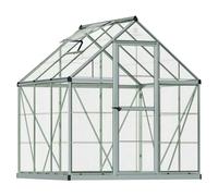 Palram - Canopia Invernadero Harmony (Medidas ext. (An x Pr): 185 x 186 cm, Plateado, Área: 3,5 m²)