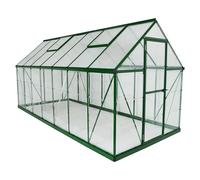 Palram - Canopia Invernadero Hybrid (Medidas ext. (An x Pr): 185 x 426 cm, 0,7 mm, Verde)