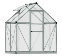 Palram - Canopia Invernadero Mythos (Medidas ext. (An x Pr): 185 x 126 cm, 4 mm, Plateado)