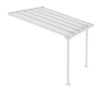 Palram - Canopia Marquesina adosada Olympia (An x Pr: 305 x 300 cm, Blanco tráfico, Policarbonato, Transparente)