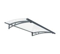 Palram - Canopia Marquesina para puerta Altair (150,5 x 91 x 17,5 cm, Antracita)