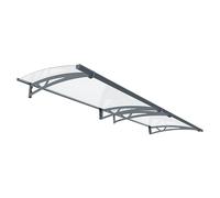 Palram - Canopia Marquesina para puerta Altair (302 x 91 x 17,5 cm, Antracita)