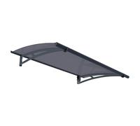 Palram - Canopia Marquesina para puerta Aquila (150,5 x 91,5 x 17,5 cm, Antracita, Color del techo: Gris)