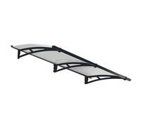 Palram - Canopia Marquesina para puerta Aquila (205,5 x 91,5 x 17,5 cm, Gris antracita, Color del techo: Claro)