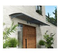 Palram - Canopia Marquesina para puerta Aquila (302 x 91,5 x 17,5 cm, Antracita, Color del techo: Gris)
