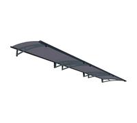 Palram - Canopia Marquesina para puerta Aquila (453,5 x 91,5 x 17,5 cm, Antracita, Color del techo: Gris)