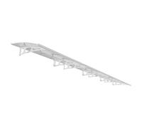 Palram - Canopia Marquesina para puerta Bordeaux (892 x 139 x 33 cm, Blanco, Vidrio acrílico)