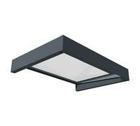 Palram - Canopia Marquesina para puerta Sophia (120 x 80 x 17 cm, Gris, Color del techo: Claro)
