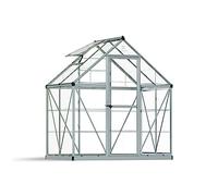 Palram Snap y and Grow - Plata Efecto Invernadero Plateado con Base, de policarbonato y Aluminio y basebase