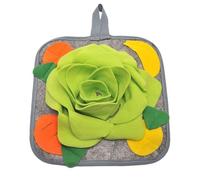 Palsmoother Snuffle Pad Alfombrilla Interactiva para Búsqueda Tapete de para Mascotas con Asa Dispensador de Base Antideslizante Fabricado en, Verde