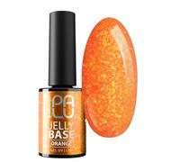 PALU - Base híbrida de color 2 en 1 para uñas - Nail Art - Semitransparente, consistencia media, fácil aplicación, duración de hasta 3 semanas, UV/LED - 11 g - Jelly Base Orange