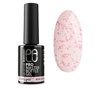 PALU - Gel constructor de color 2 en 1 para uñas - Gel UV/LED en frasco con pincel - Consistencia media, autonivelante, fórmula de una fase - PRO MASTER BOTTLE GEL 11 g Rose Flakes