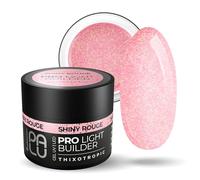 PALU - Gel constructor para uñas - Gel UV/LED - Nail Art - Tixotrópico, autoaligante, multifunción - Brillo intenso, duro, sin limar - Extensión y refuerzo - 45 gShiny Rouge