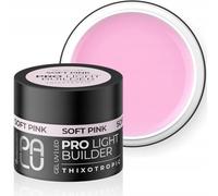 PALU - Gel constructor para uñas - Gel UV/LED - Nail Art - Tixotrópico, autoaligante, multifunción - Brillo intenso, duro, sin limar - Extensión y refuerzo - 45 gSoft Pink