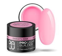 PALU - Gel constructor para uñas - Gel UV/LED - Nail Art - Tixotrópico, autoaligante, multifunción - Brillo intenso, duro, sin limar - Extensión y refuerzo - 45 gSweety Pink