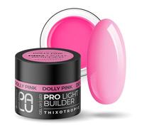 PALU - Gel constructor para uñas - Gel UV/LED - Nail Art - Tixotrópico, autoaligante, multifunción - Brillo intenso, duro, sin limar - Extensión y refuerzo - 45 gDolly Pink