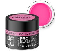 PALU - Gel constructor para uñas - Gel UV/LED - Nail Art - Tixotrópico, autoaligante, multifunción - Brillo intenso, duro, sin limar - Extensión y refuerzo - 45 gDolly Pink