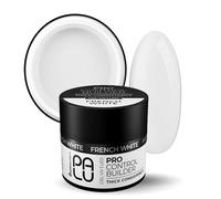PALU - Gel constructor para uñas - UV/LED - Nail Art - Tixotrópico, 3 fases, duro, para extensión de uñas - Esqueleto reforzado - Pro Control Builder Gel 45 g French White