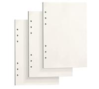 PALUDO 135 Hojas Papel de Recambio A5 con 6 Anillas, Hojas de Recambio Papel de Blanco para Cuadernos Diarios Inserción de Planificador Calendario Scrapbooks