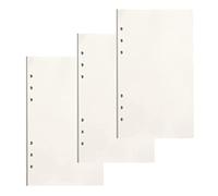 PALUDO 135 Hojas Papel de Recambio A6 con 6 Anillas, Hojas de Recambio Papel de Blanco para Cuadernos Diarios Inserción de Planificador Calendario Filofax Bullet