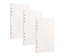 PALUDO 135 Hojas Papel de Recambio A6 con 6 Anillas, Hojas de Recambio Papel de Cuadriculadas para Cuadernos Diarios Inserción de Planificador Calendario Filofax Bullet