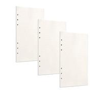 PALUDO 135 Hojas Papel de Recambio A6 con 6 Anillas, Hojas de Recambio Papel de Punteados para Cuadernos Diarios Inserción de Planificador Calendario Filofax Bullet