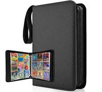 PALUDO Album de Cartas, 50 Páginas 900 Tarjetas, Álbum Titular De Tarjetas, Carpeta Cromos Cremallera de Tarjetas para Cartas Coleccionables, 9 Bolsillos