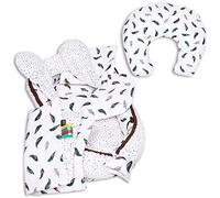Palulli - Juego de 6 piezas para bebé con cojín de lactancia, colchón de bebé, manta plana, cojín cervical, suave para bebés (7 piezas)