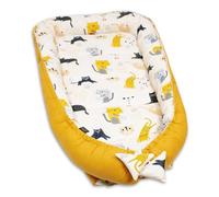 PaLulli® Nido de bebé para recién Nacido XXL 120 x 60 | Tumbona Nido para bebé | 100% algodón | con Bordes Protectores | 0-9 Meses