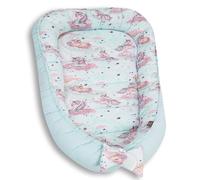 PaLulli® Nido de bebé para recién Nacido XXL 120 x 60 | Tumbona Nido para bebé | 100% algodón | con Bordes Protectores | 0-9 Meses