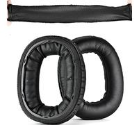 Palumma Almohadillas de repuesto de piel de proteína para MARSHALL Monitor II 2 ANC auriculares inalámbricos con almohadillas de repuesto para diadema