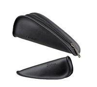 PALUMMA Bolsa de Tabaco para Pipa de Tabaco, portátil, de Piel de Vacuno, con Cremallera, para Bolsa de Tabaco, Papel de Cigarrillos, filtros y mecheros (Negro)