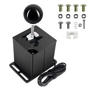 Palumma Cambiador de cambios USB para juego de carreras, simulador USB Shifter 6+R Racing Games H Gear Shifter para Logitech G29/G27/G25/G920 Thrustmaster T300RS/GT volante (negro)