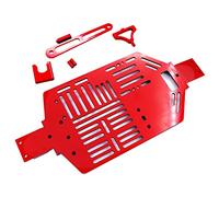 Palumma Chasis RC Armor Kit de chasis de acero inoxidable Armor Protection Underrun Plate para coche 1/16 SG1603 SG1604 UD1601 UD1602 RC (rojo)